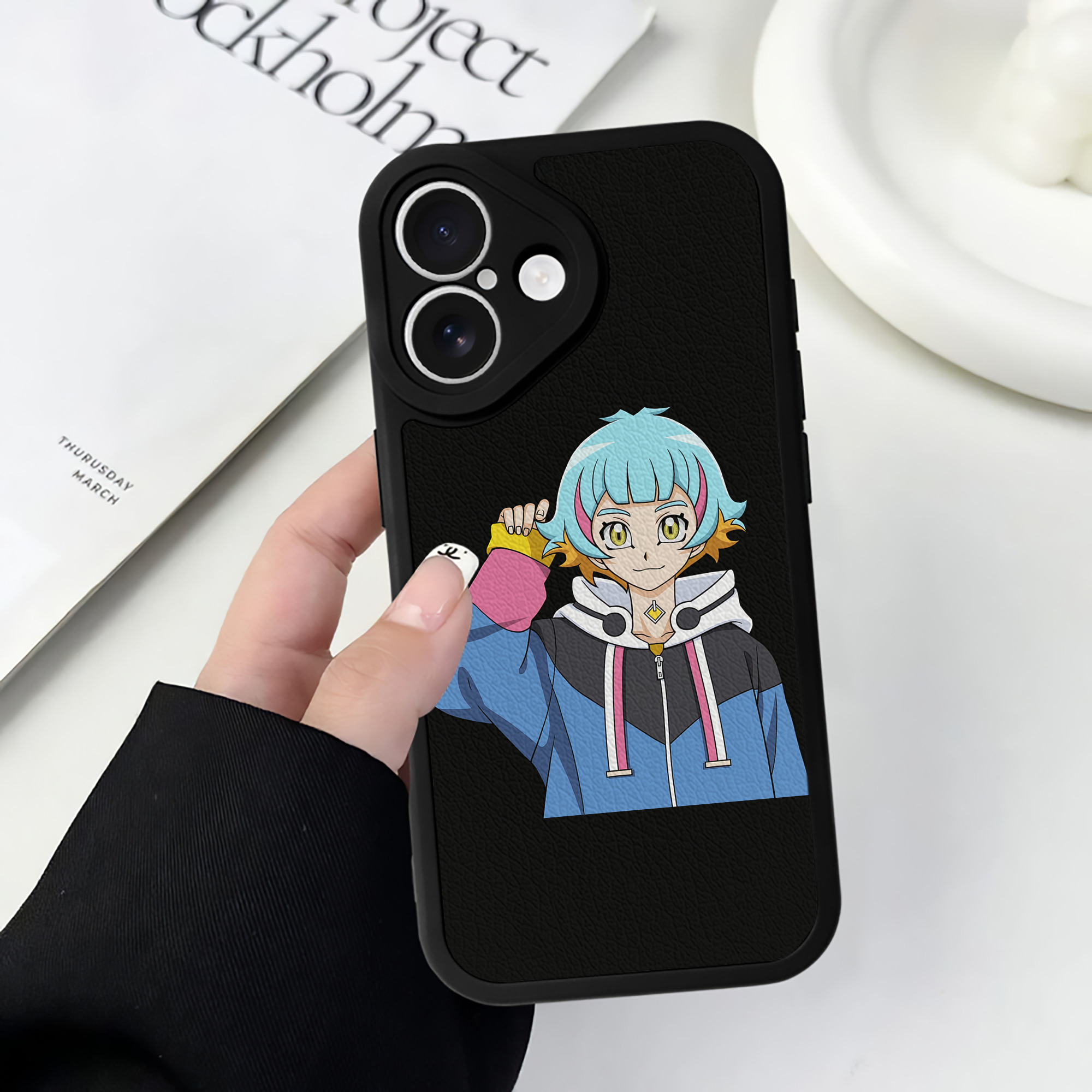 遊☆戯☆王 Yu-Gi-Oh! 【iPhone 16シリーズ対応】シリコンスマホケース（レザー調） 材質：シリコン